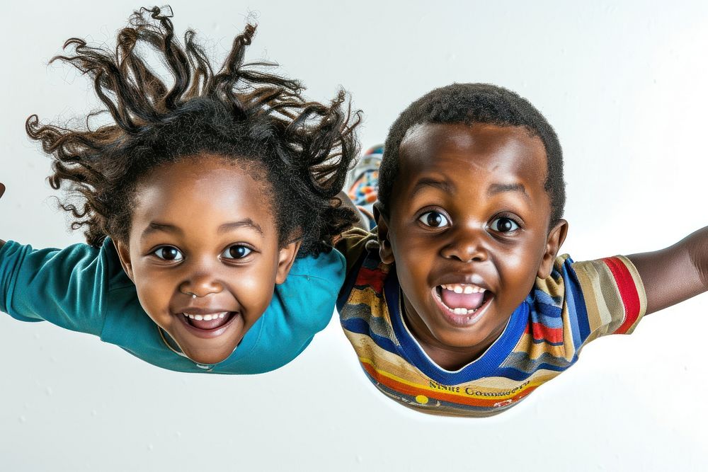 South african children portrait happy photo.