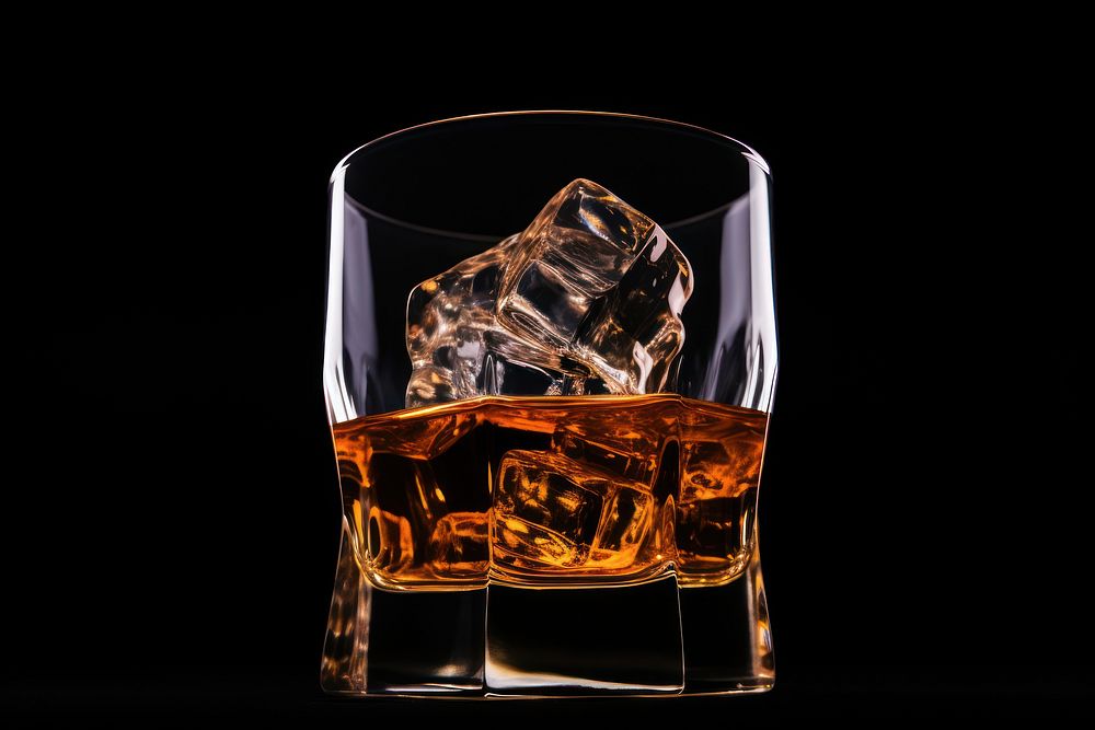 Man drinking whiskey whisky glass refreshment.
