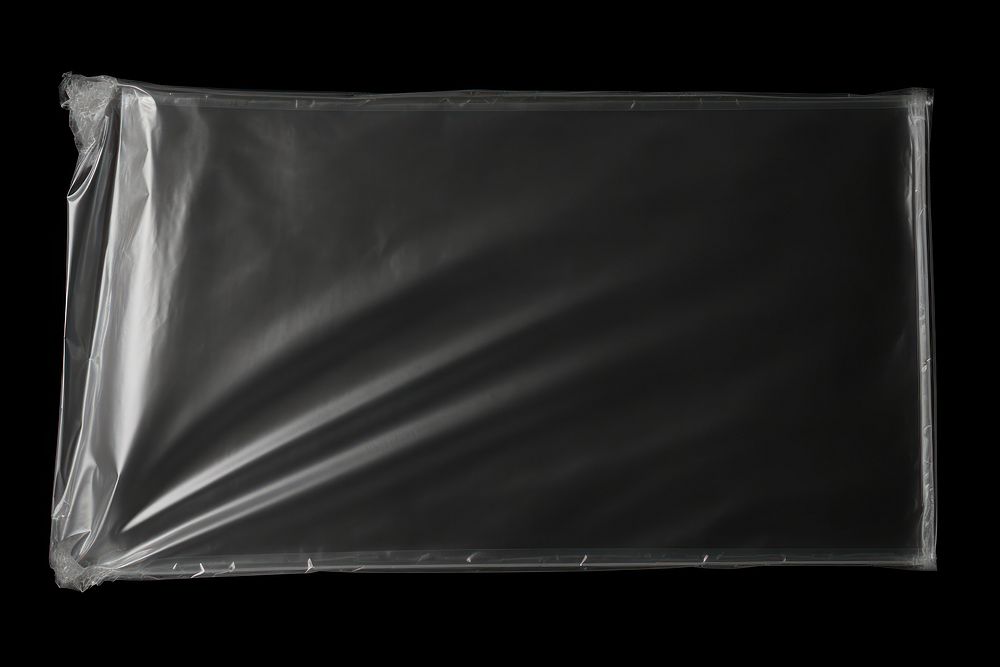  Plastic wrap black black background monochrome. AI generated Image by rawpixel.