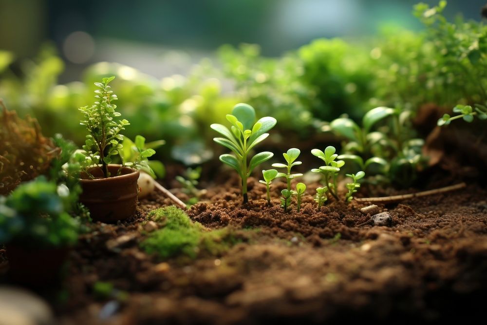 New born plant gardening outdoors nature. AI generated Image by rawpixel.