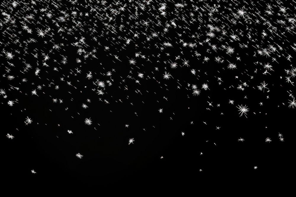 Vector falling white snow backgrounds night black.