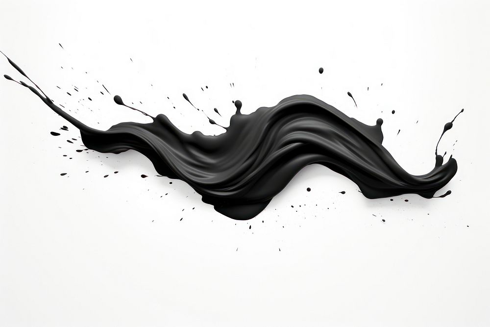 Vector illustration splash effect of black ink backgrounds abstract white background.