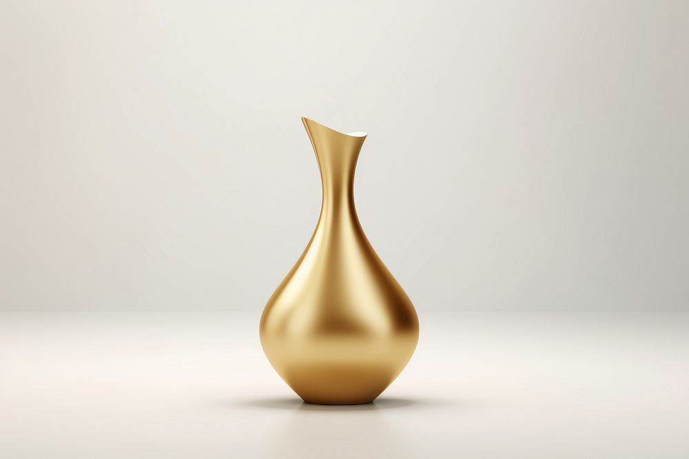 Vase design gold simplicity decoration container.