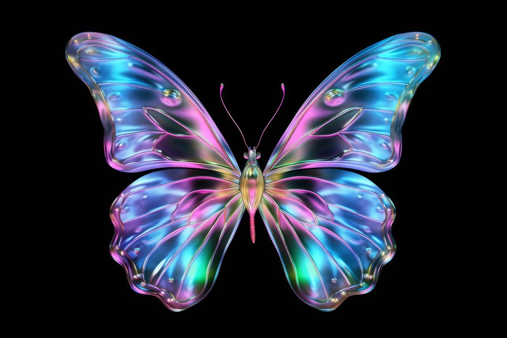 Butterfly iridescent pattern animal insect.