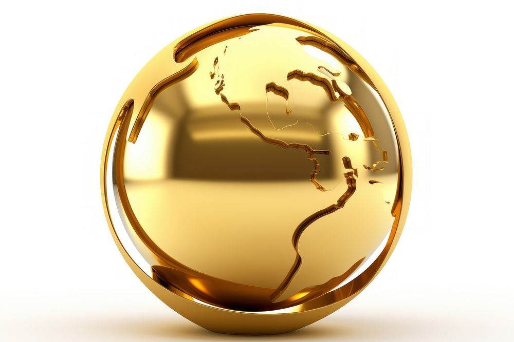 Globe gold sphere globe. | Premium Photo Illustration - rawpixel