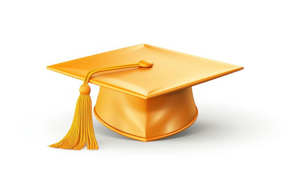 Graduation graduation gold white background.