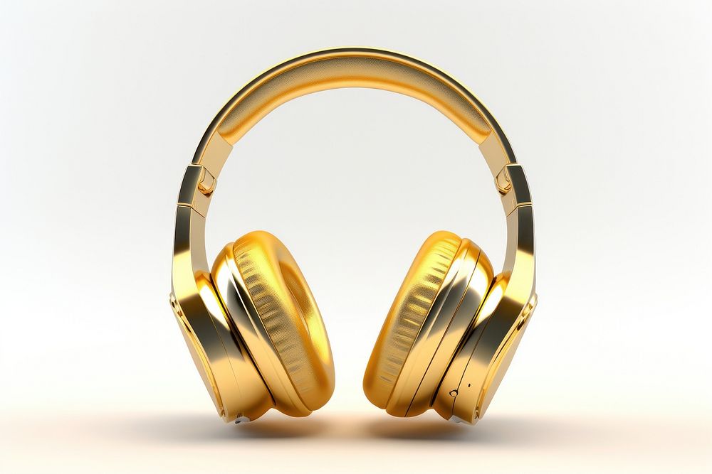 Headphones headphones headset gold.