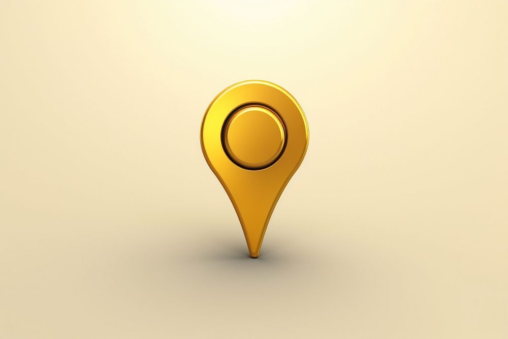 Location icon gold jewelry accessories.