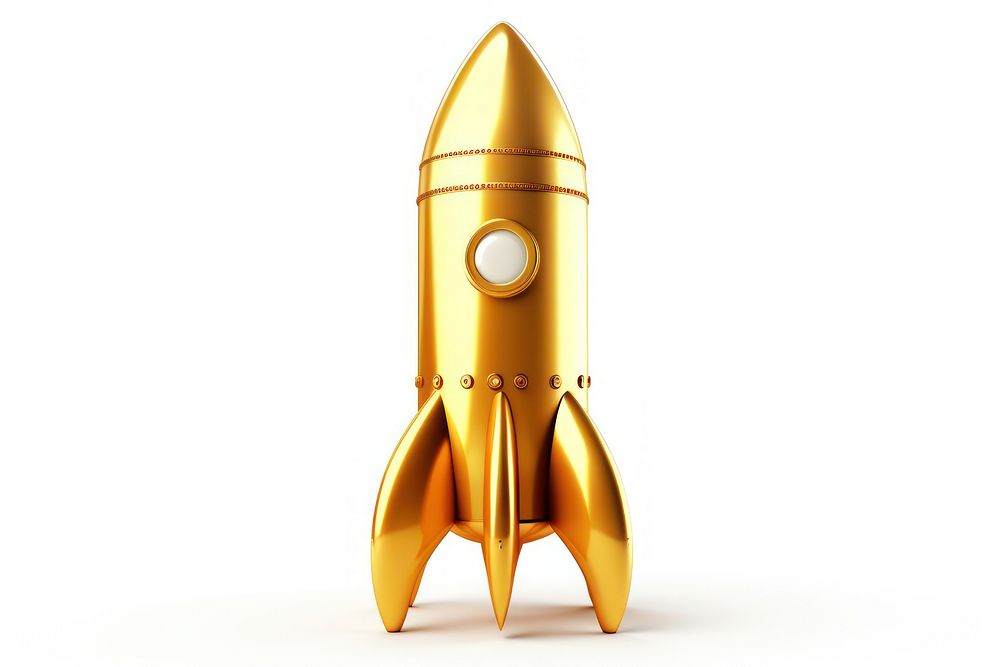 Rocket rocket missile gold. | Free Photo Illustration - rawpixel