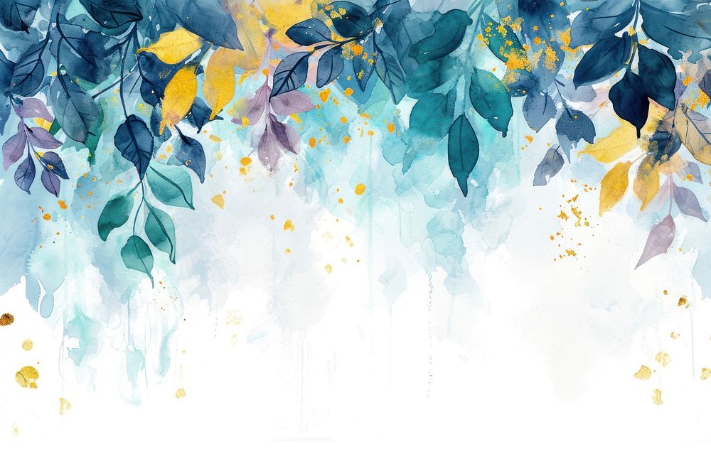 Gold leaf border outdoors painting pattern.