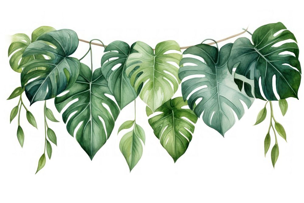 Tropical leaves nature plant leaf.