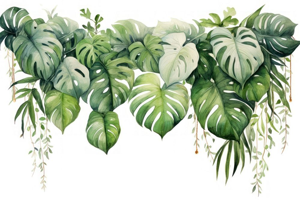 Tropical leaves plant leaf backgrounds.