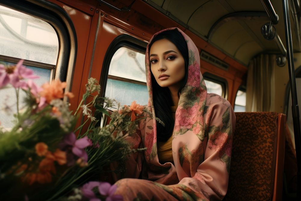  Indonesian woman portrait fashion sitting. AI generated Image by rawpixel.