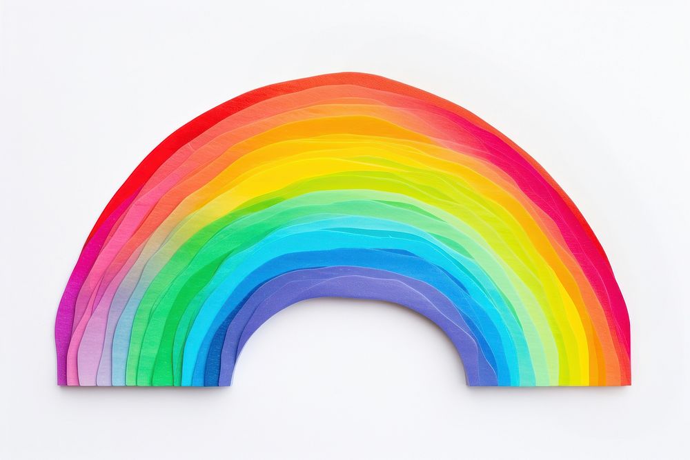 A rainbow white background creativity spectrum. AI generated Image by rawpixel.
