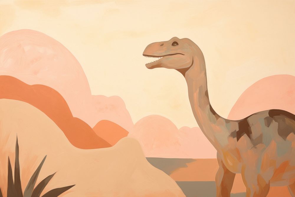 Dinosaur animal bird outdoors. AI generated Image by rawpixel.