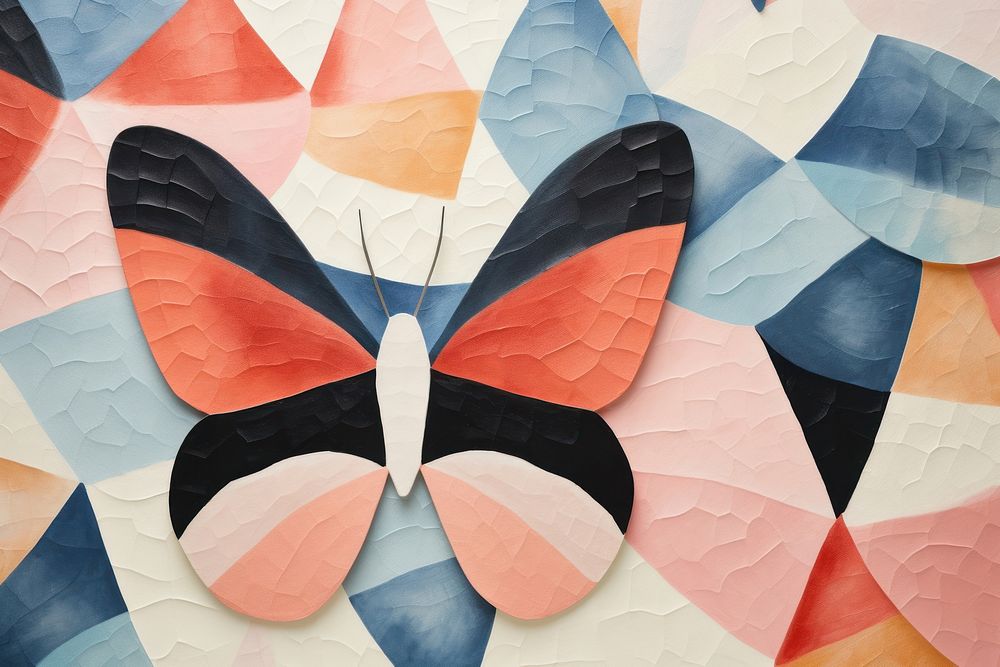 Butterfly backgrounds collage art.