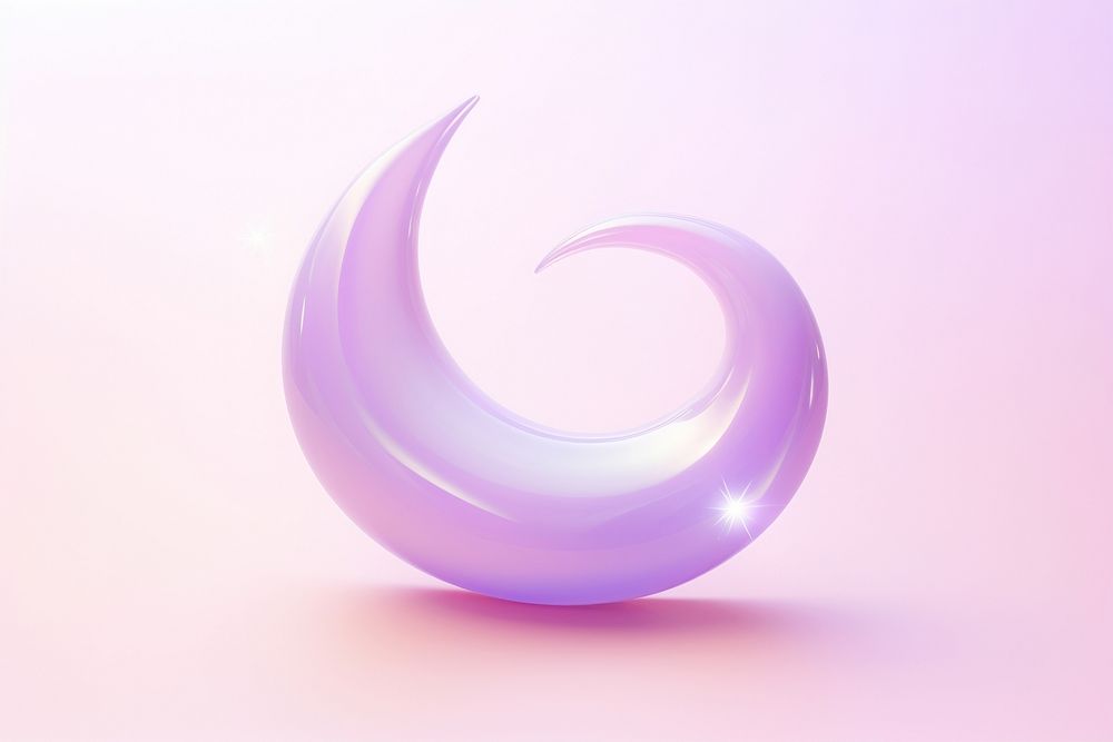 Crescent moon purple abstract lavender.