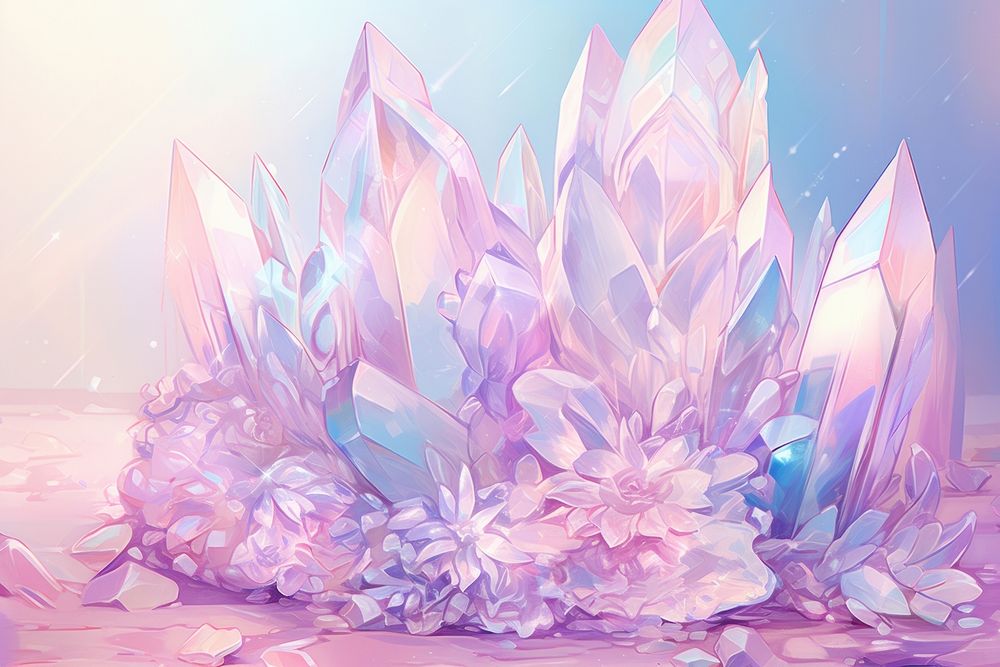 Crystal crystal pattern flower.