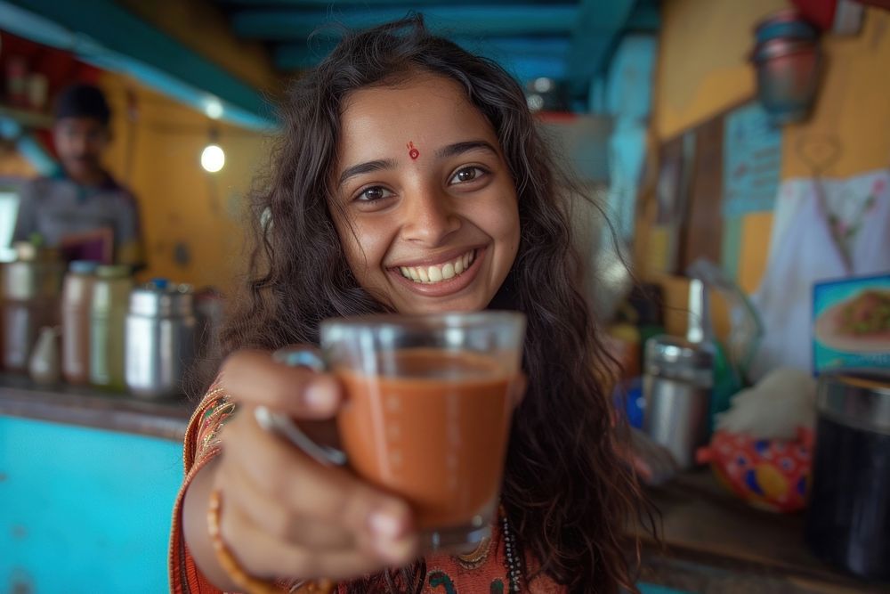 Indian girl making smiling smile adult.