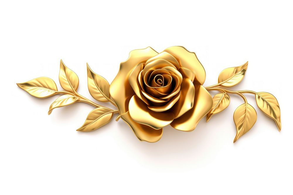 Flower gold rose jewelry.