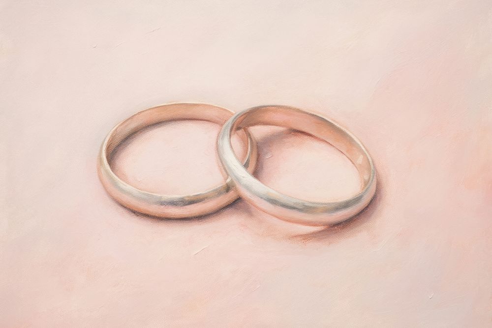  Couple ring jewelry silver accessories. AI generated Image by rawpixel.