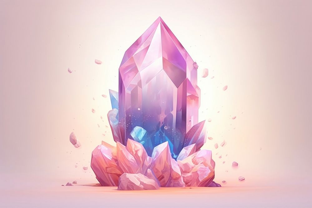 Gemstone crystal mineral quartz.