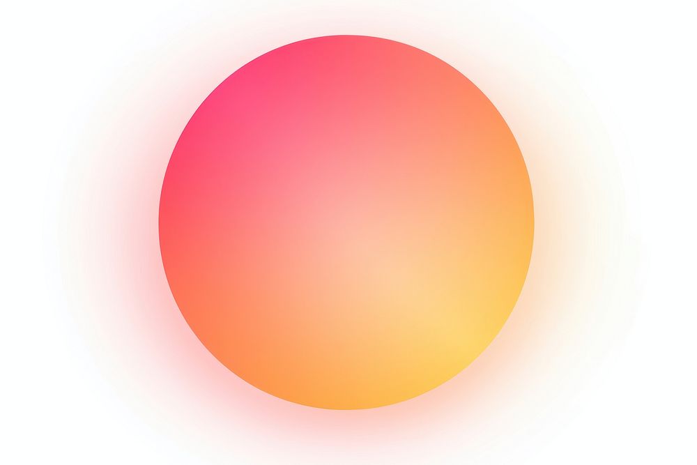 Grainy circle aura gradient peach pink egg.