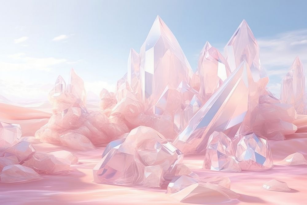 Ice backgrounds mineral crystal.