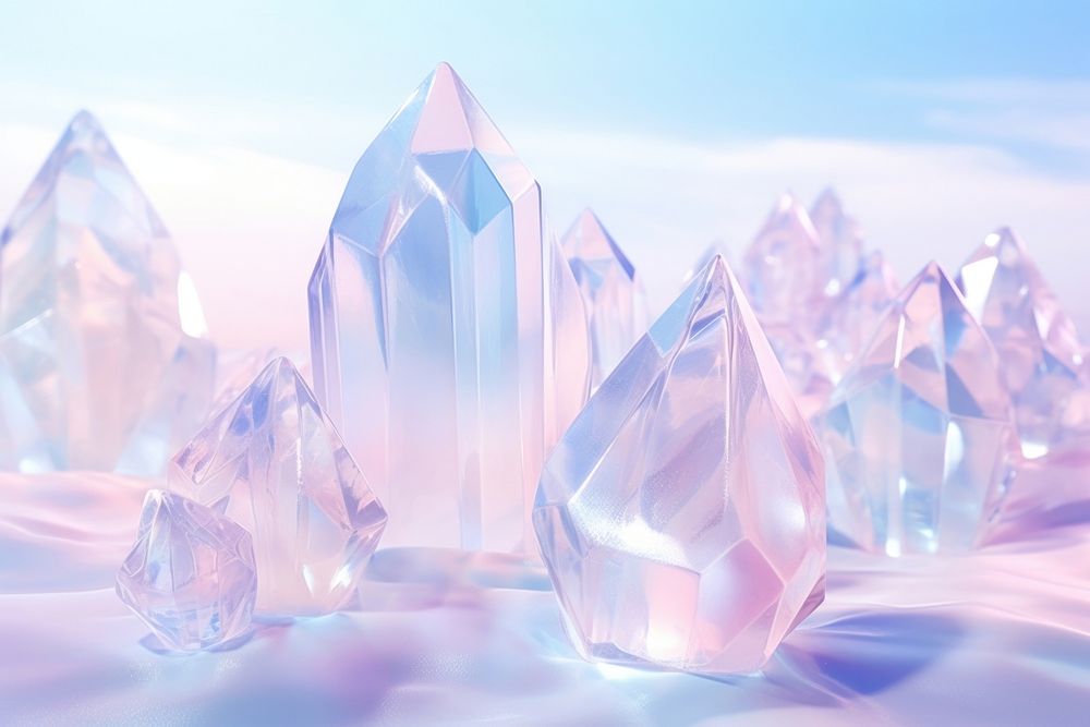 Ice crystal backgrounds mineral.