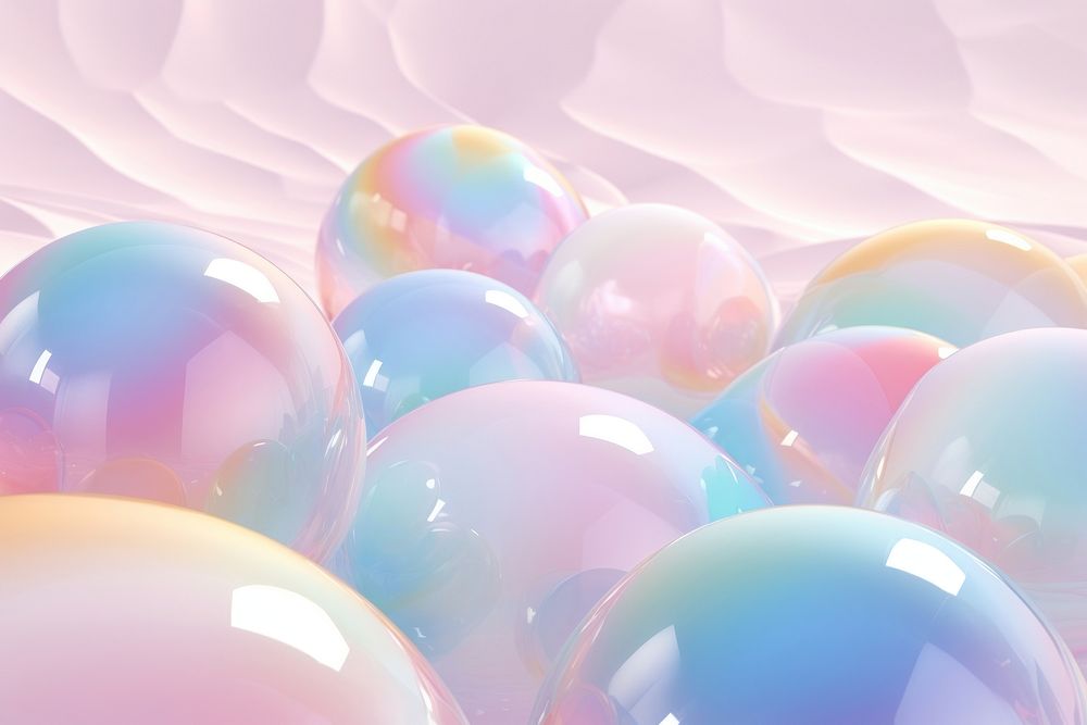 3D objects balloon sphere bubble.