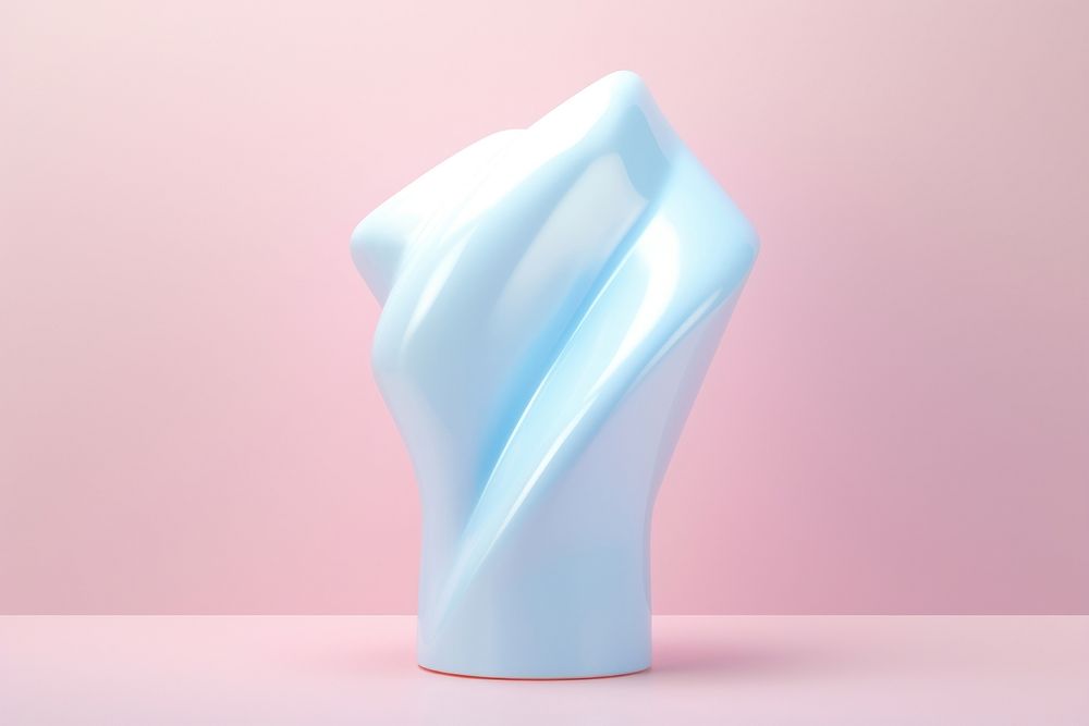Pastel 3D objects vase art porcelain.