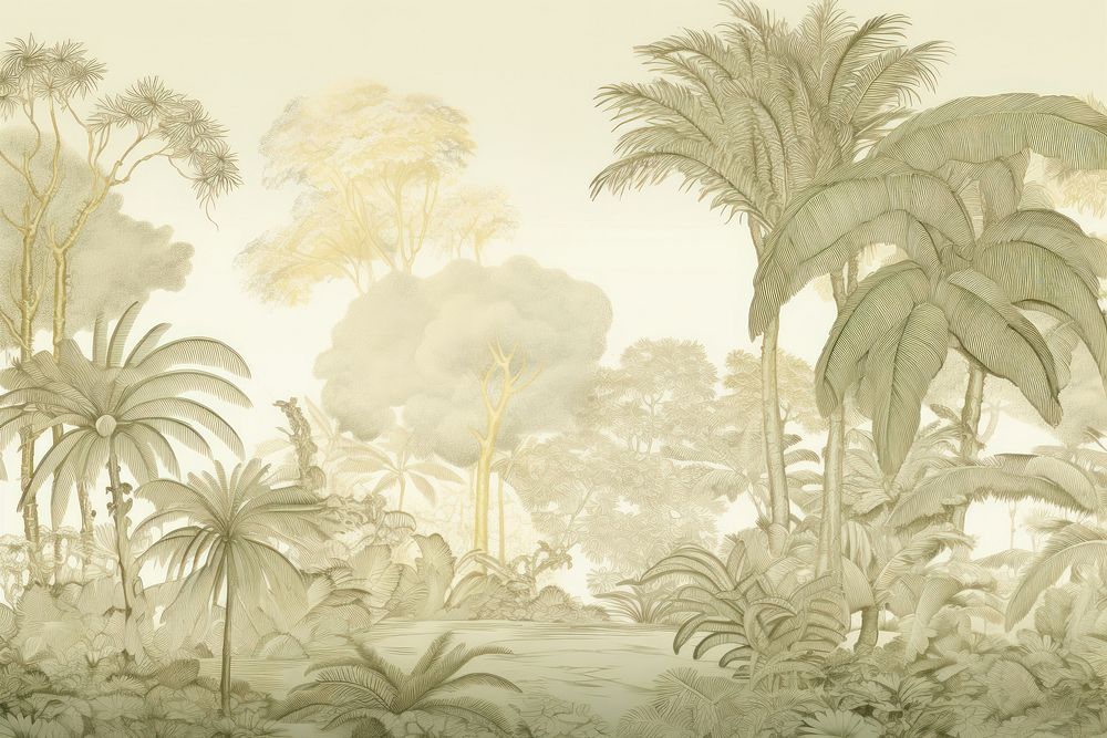Solid toile wallpaper with forest backgrounds landscape outdoors.