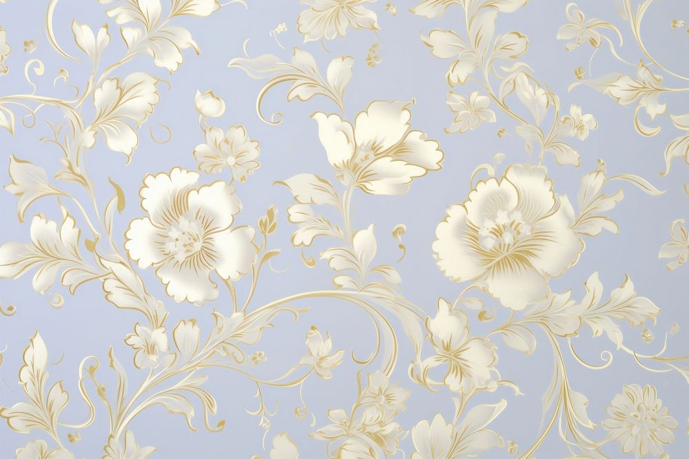 Toile wallpaper with flower backgrounds pattern porcelain.