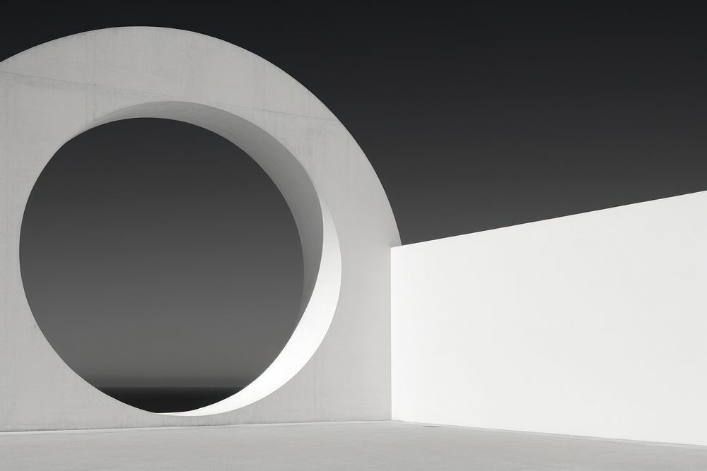  Photography architecture hole monochrome. AI generated Image by rawpixel.
