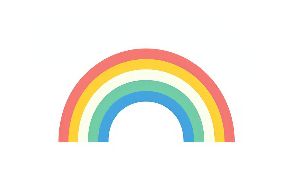 A rainbow logo refraction spectrum. AI generated Image by rawpixel.