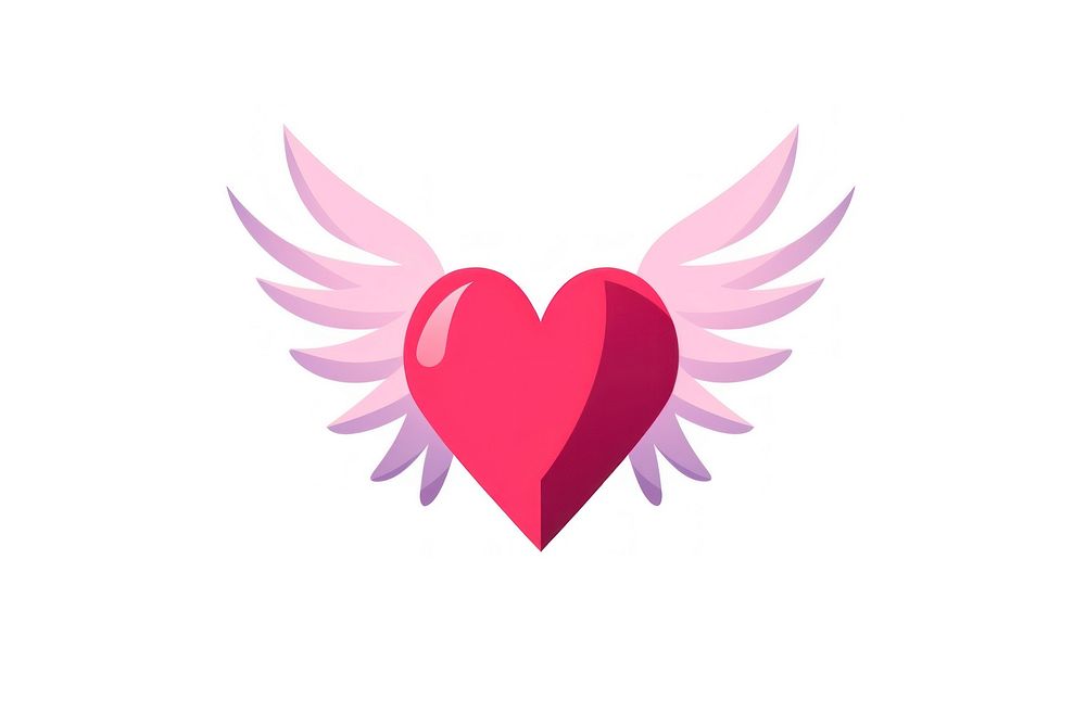 A heart with a cute wing symbol creativity dynamite. AI generated Image by rawpixel.