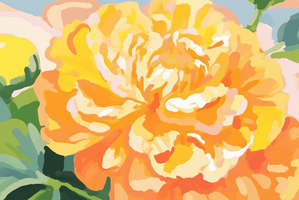  Marigold backgrounds abstract painting. 