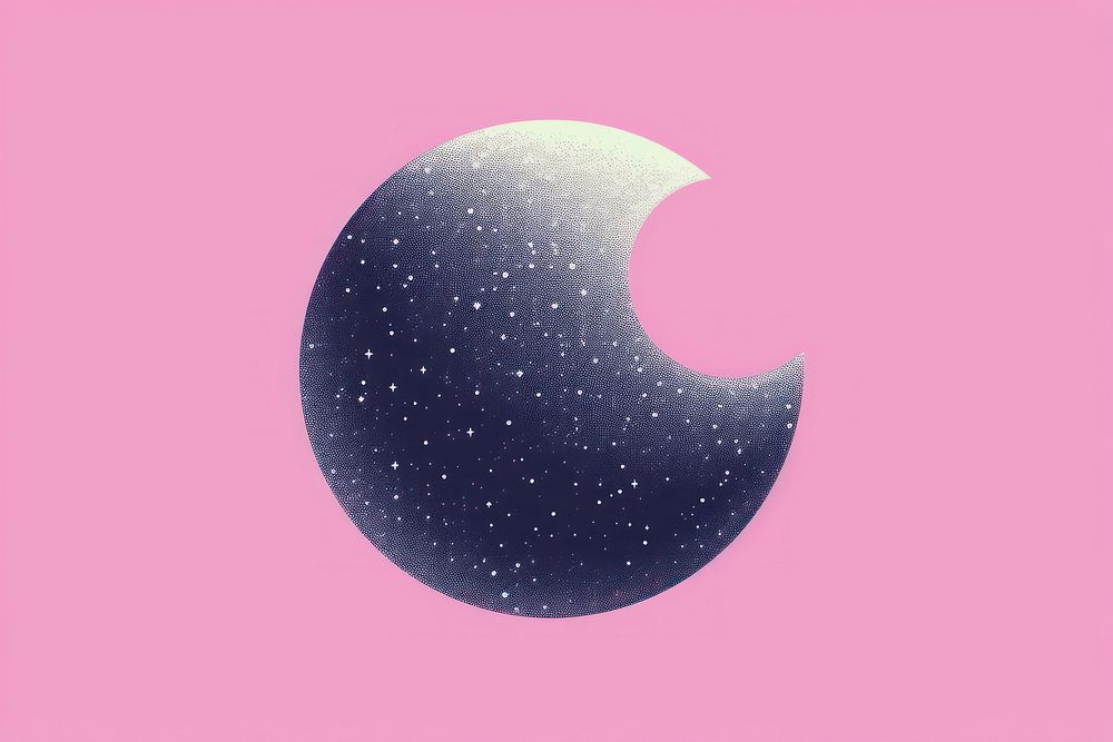  Moon astronomy night crescent. AI generated Image by rawpixel.