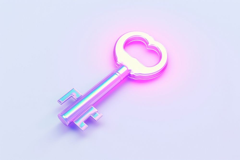 Pastel 3D key protection security keychain.