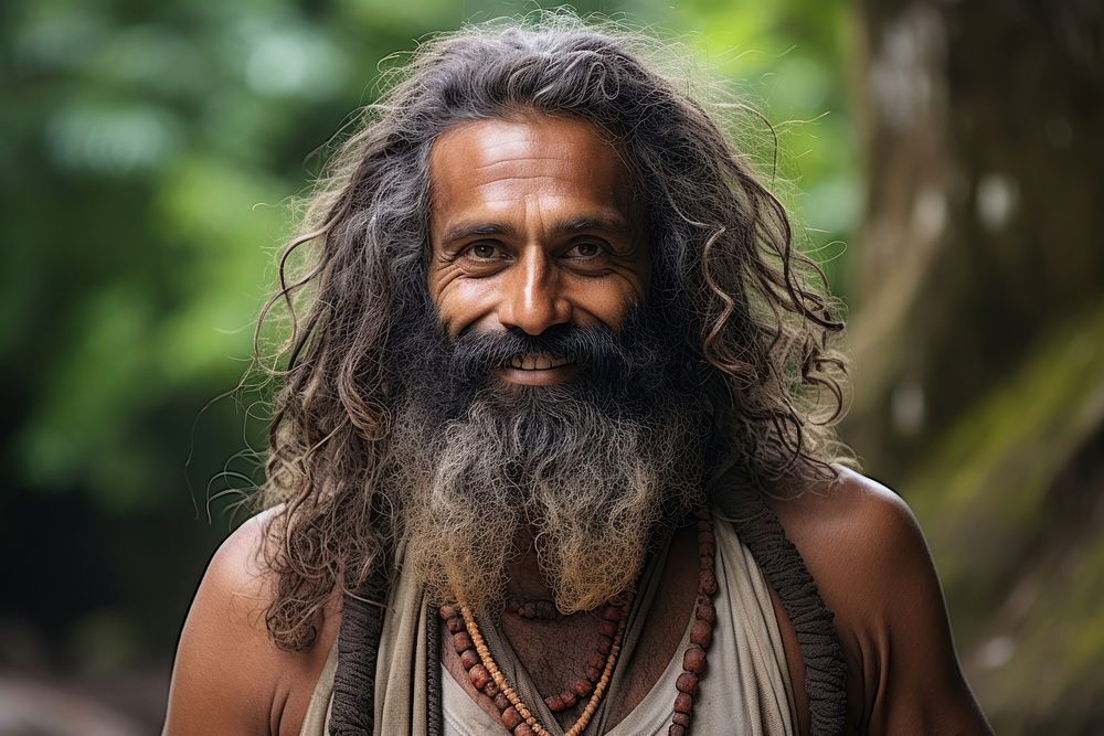 Sri Lanka beard tribe hairstyle.