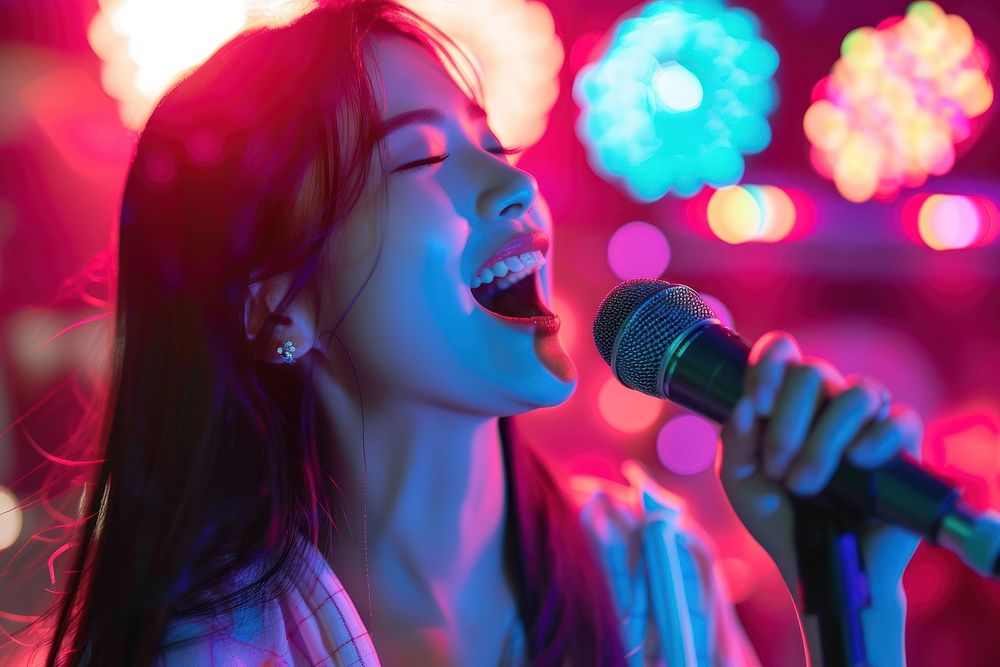Taiwanese singing karaoke entertainment microphone.