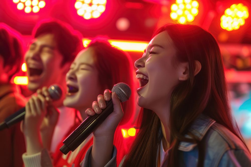 Korean karaoke with friends entertainment microphone adult.