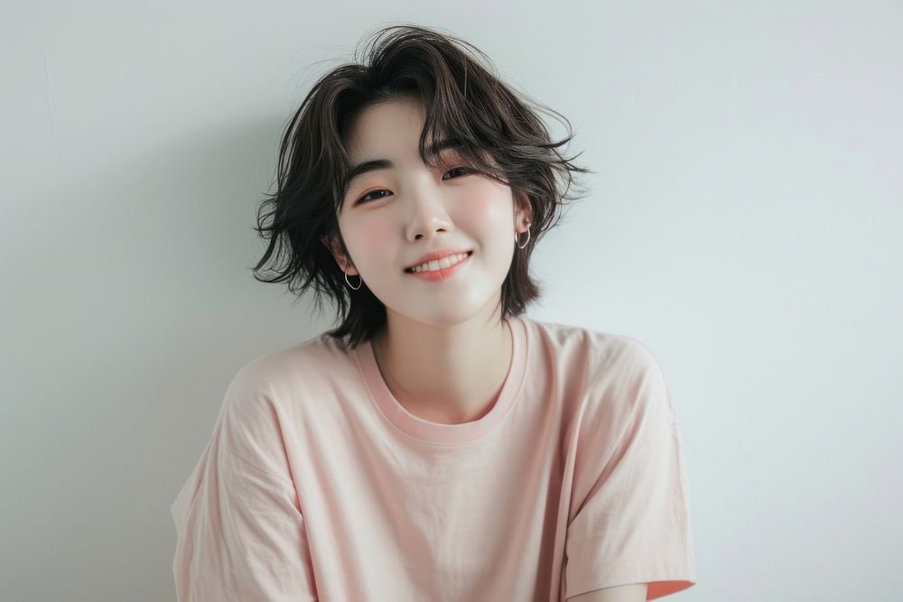 Korean female smiling adult smile.
