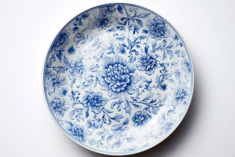 A plate porcelain white dish. AI generated Image by rawpixel.