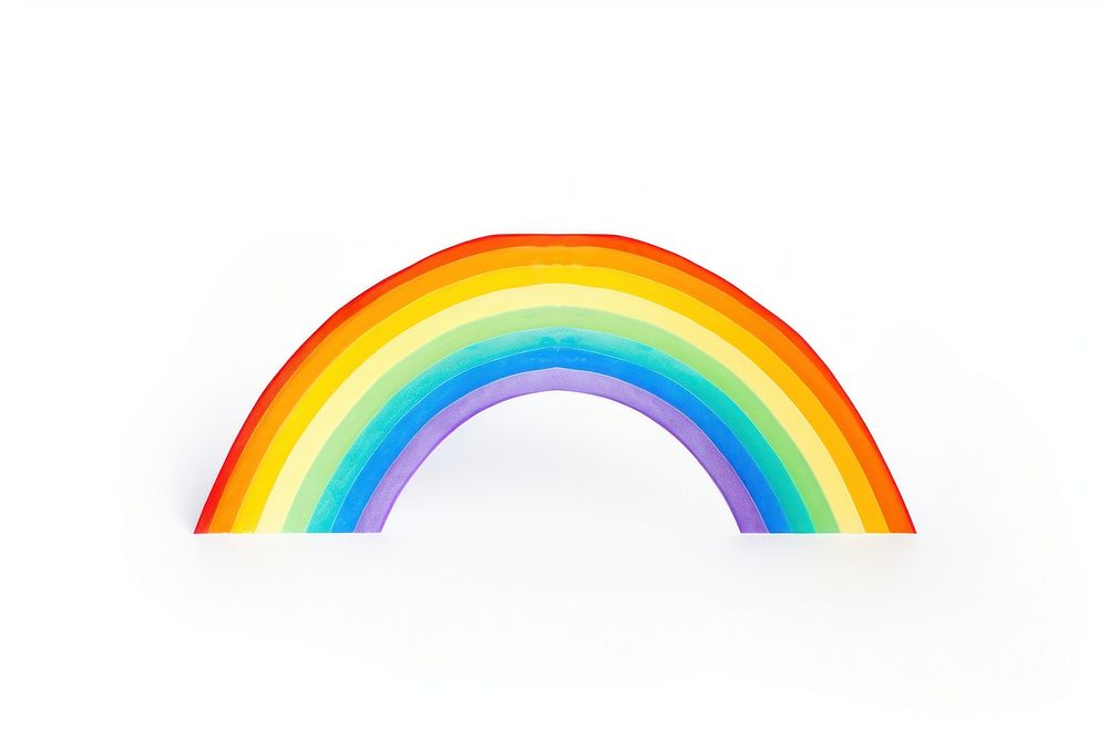 A rainbow white background creativity refraction. AI generated Image by rawpixel.