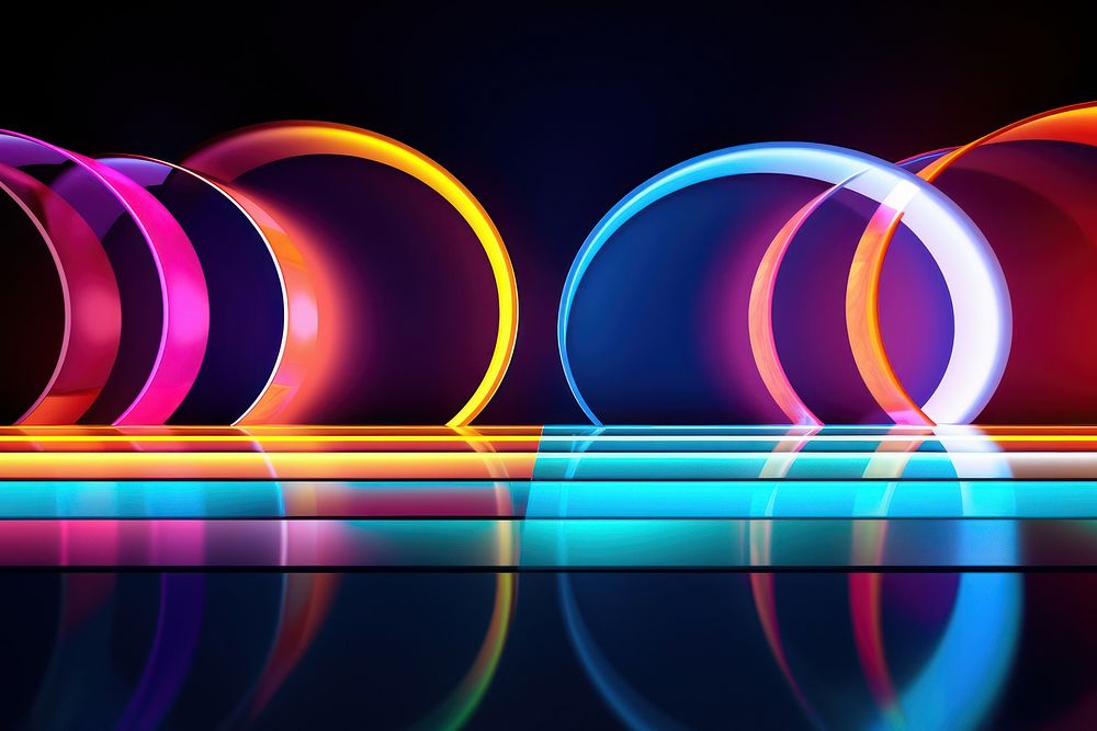 Abstract background light lighting circle.