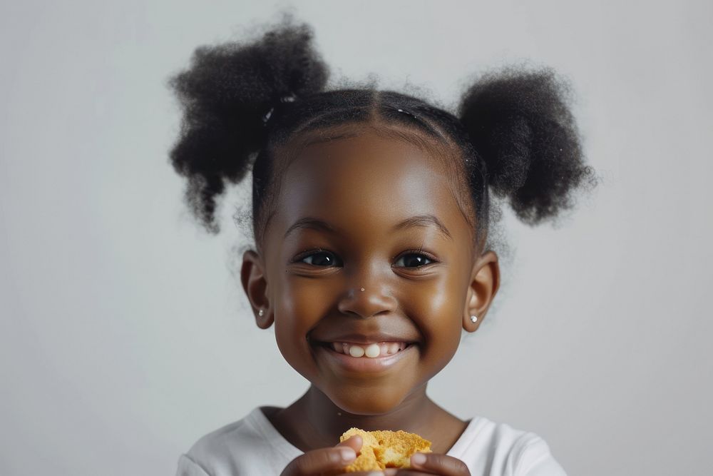 Black people happy happiness portrait child.