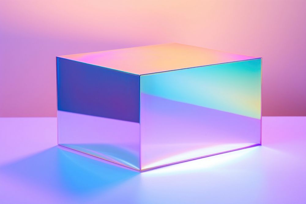 Holographic background letterbox abstract lighting.