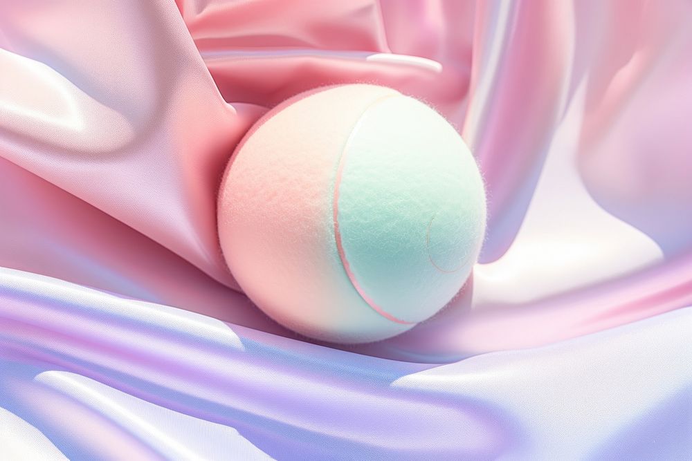Pastel tennis sphere ball egg.