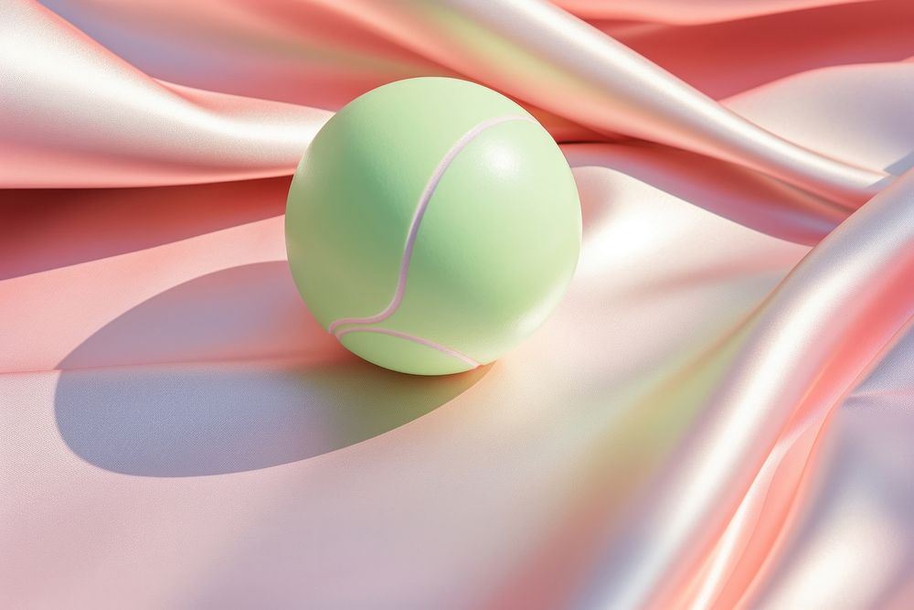 Pastel tennis sphere sports ball.